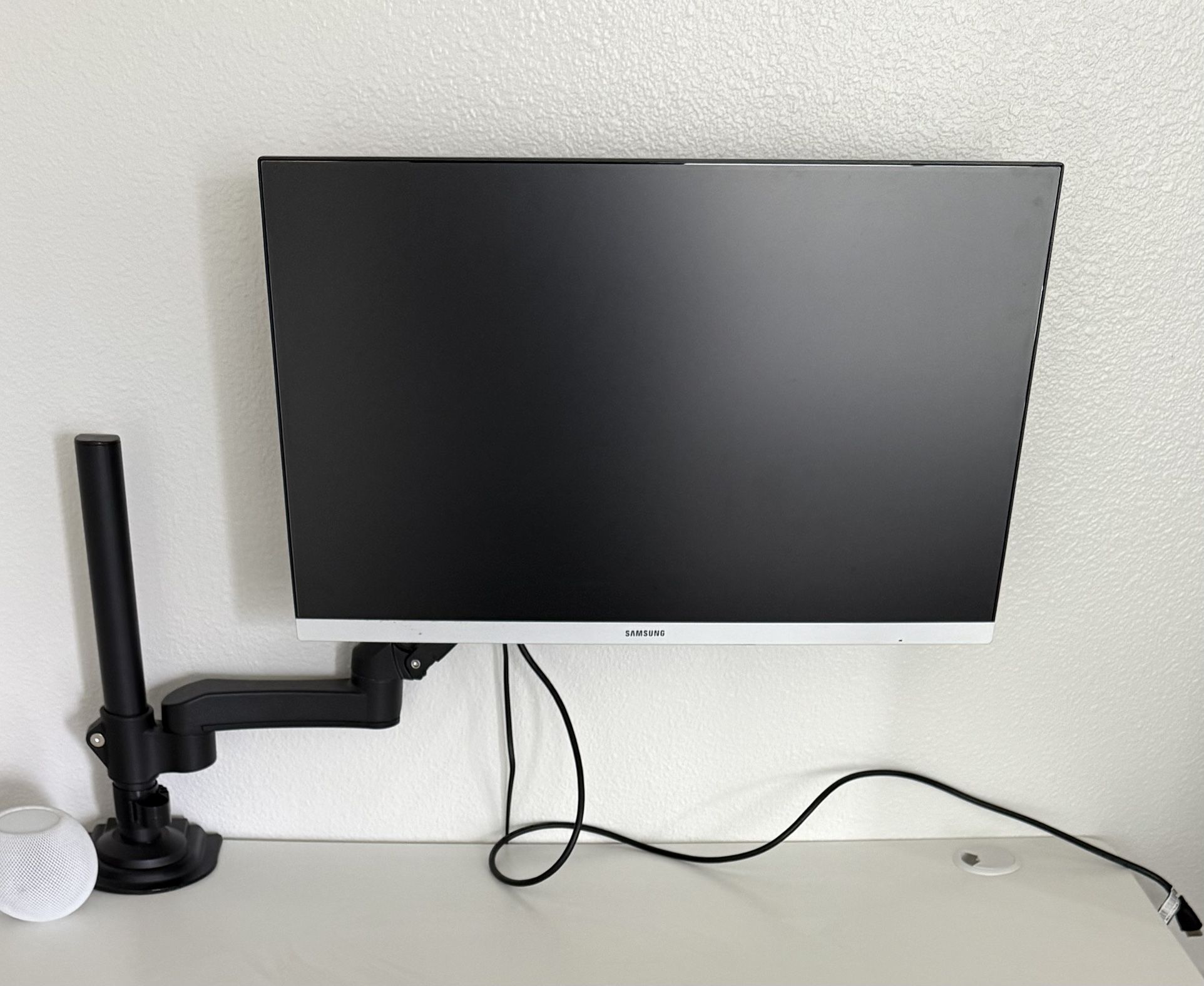 Samsung External Monitor and Monitor Arm Extension For Sale