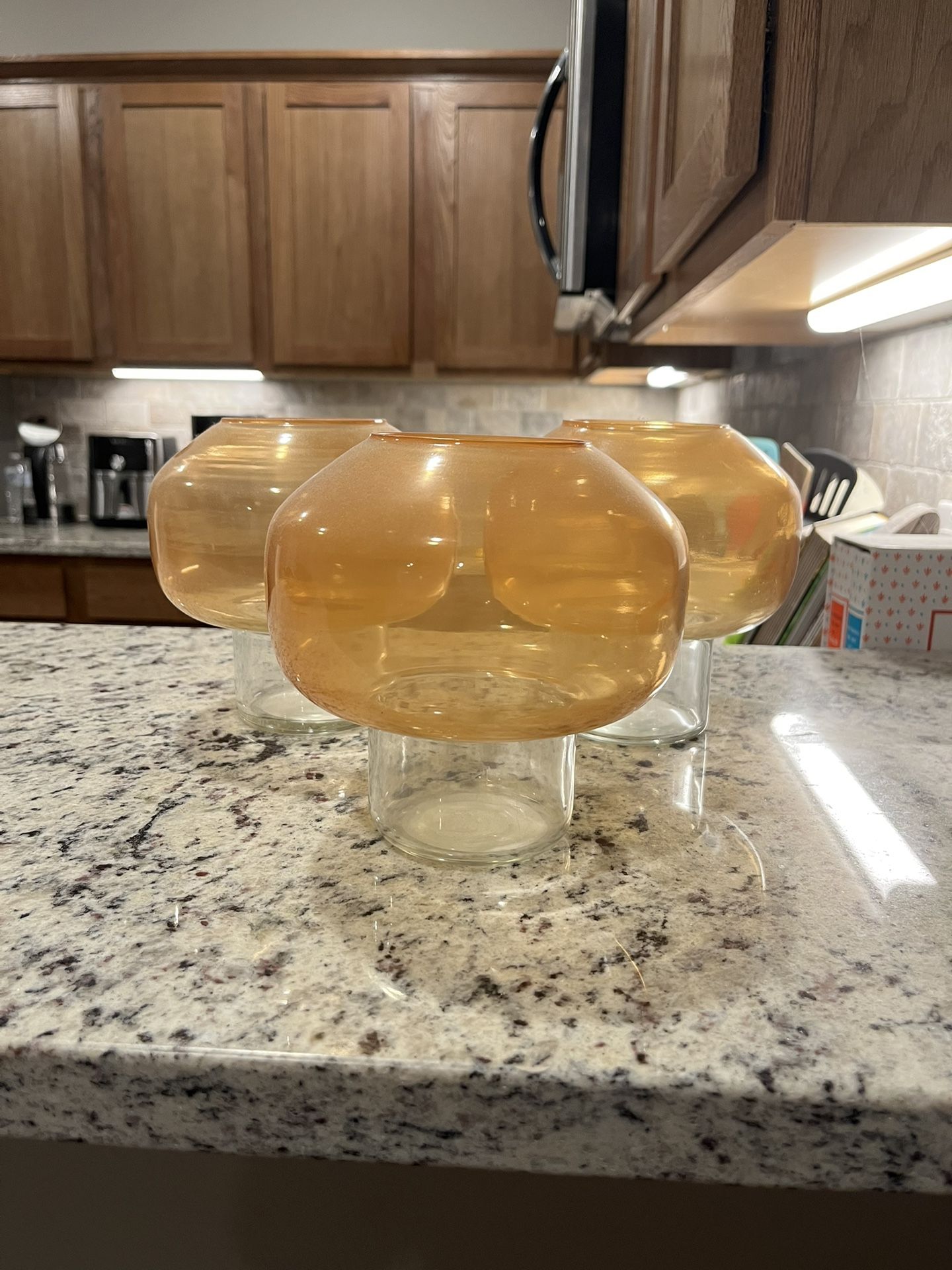 3 Mushroom Glasses
