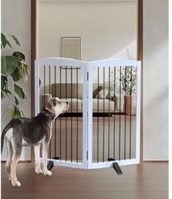 Freestanding Wooden Pet Gate