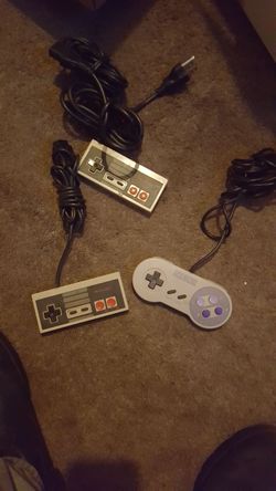 Super nintendo controller and 2 NES controller