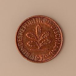 German 1 Pfennig J 1979