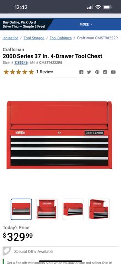 Brand NEW Craftsman 37 Wide 4 Drawer Tool Chest And 5 Drawer Rolling Tool Cabinet 850 MSRP for Sale in Columbia SC OfferUp