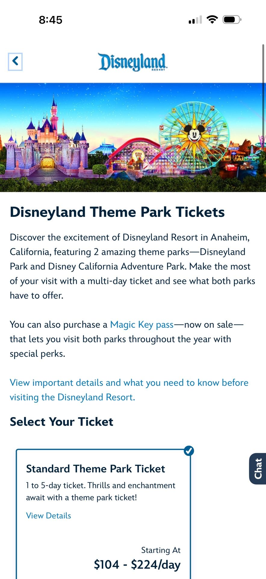 Disneyland Tickets
