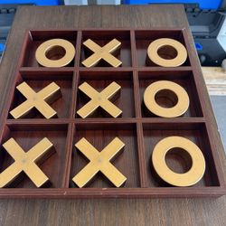 Wood Tic Tac Toe Game