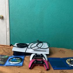 PS5, with gta5 and fc26 with two control