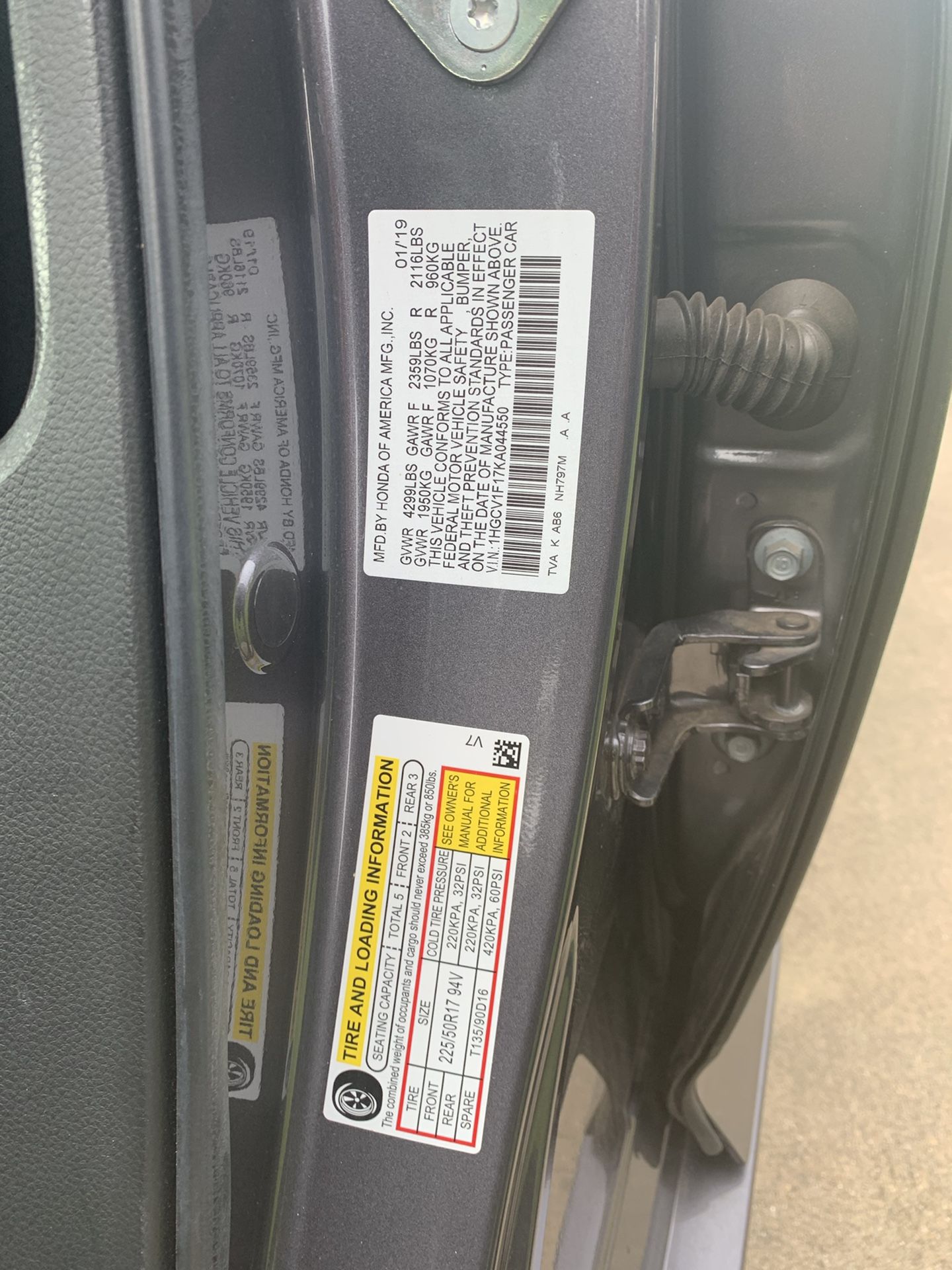 2019 Honda Accord