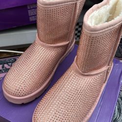 Pink Sparkle Ugg Boots 