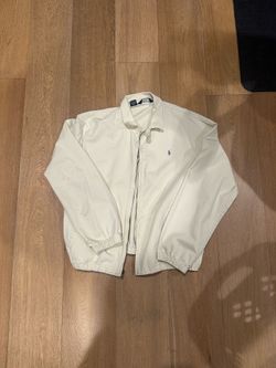 Polo Ralph Lauren Cream Bomber Jacket Size L