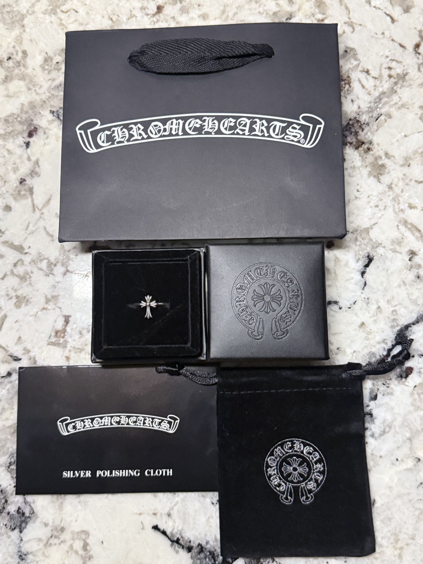 Chrome Hearts Bubble Gum Cross Ring