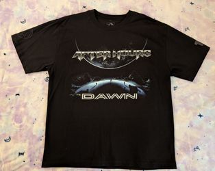 The Weeknd AHTD Tour Merch Black Shirt 100% Cotton Size XL