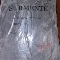 Table Skirt black Size 14