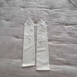 Ivory Gloves Wedding