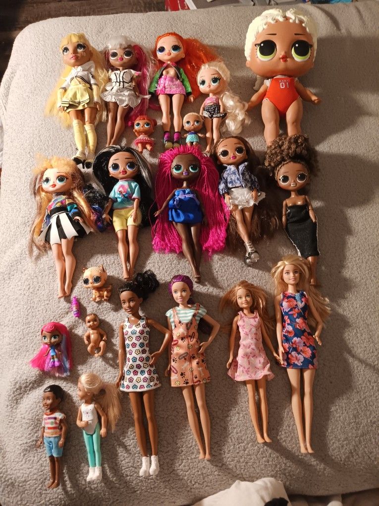 Lol Dolls And Barbies Bundle