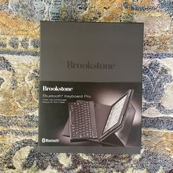 Brand New Brookstone Bluetooth Keyboard with Portfolio Case