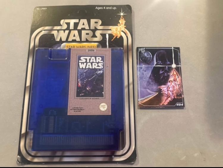 Star Wars Limited Run Factory Sealed NES Nintendo Video Game W/ Trading Card