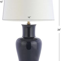 JONATHAN Y JYL4026B Julian 29" Ceramic LED Table Lamp Traditional Transitional Bedside Desk Nightstand Lamp for Bedroom Living Room Office College Boo