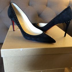 Christian Louboutin Angalina Velvet Heels 