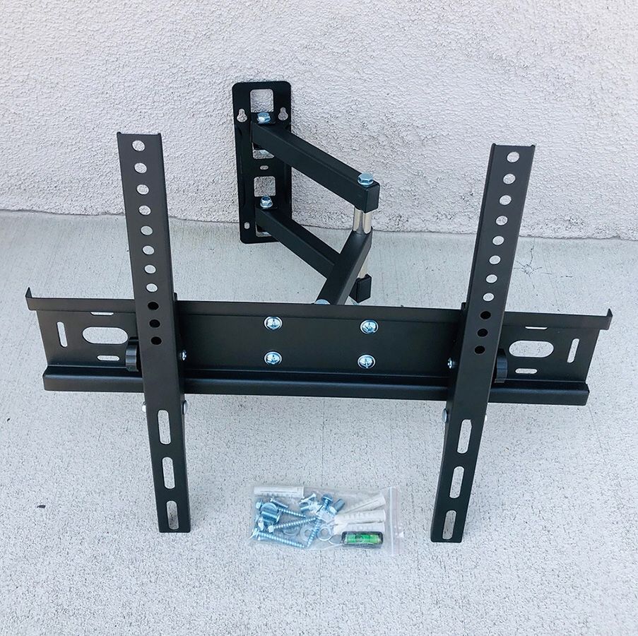 (NEW) $22 Full Motion 26”-55” TV Wall Mount Bracket Swivel Max Weight 100lbs, VESA 100-400mm