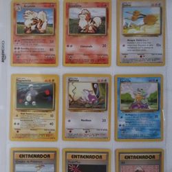 Spanish Pokemon Partial Base Set 13 Cards