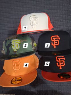 7 3/4 San Francisco Giants New Era 59Fifty Fitted Caps $25 each