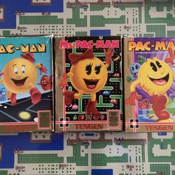 NES Nintendo Tengen Pac-Man Box Lot (No Games) Please Read Description 