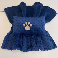 Blanket Pillow Set (royal blue)