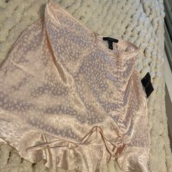 Forever 21 Pink Animal Print Skirt Size M