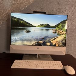 HP - 27" Touch-Screen All-in-One - AMD Ryzen 7 - 12gb Memory - 1TB SSD - Starry White - 27-CB0244