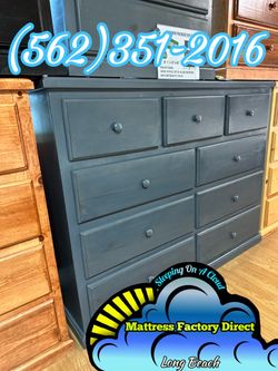 Nine drawer grey pinewood chest cajonera Comoda de Pino