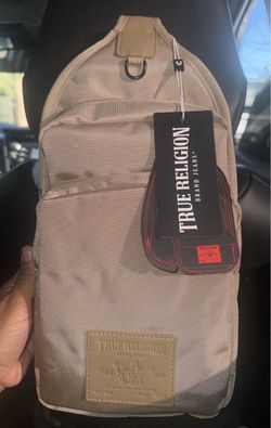 Khaki true religion fanny pack