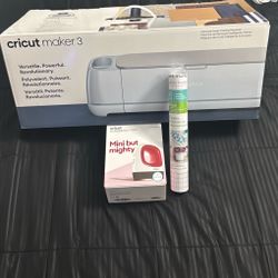 Brand New Cricket Maker 3 & Easy press Mini & Strong grip Transfer Tape