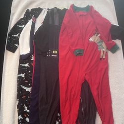 Carter’s Fleece One Piece Pajamas 4 Pairs Size 3T