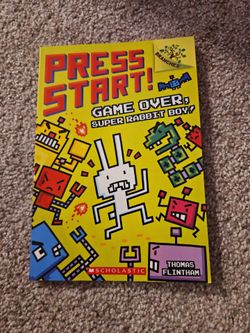 Press start! Game over, super rabbit boy!