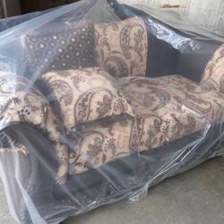 2 Piesas Sofas Loveseat Nuevos Cualquier Color De Tela 