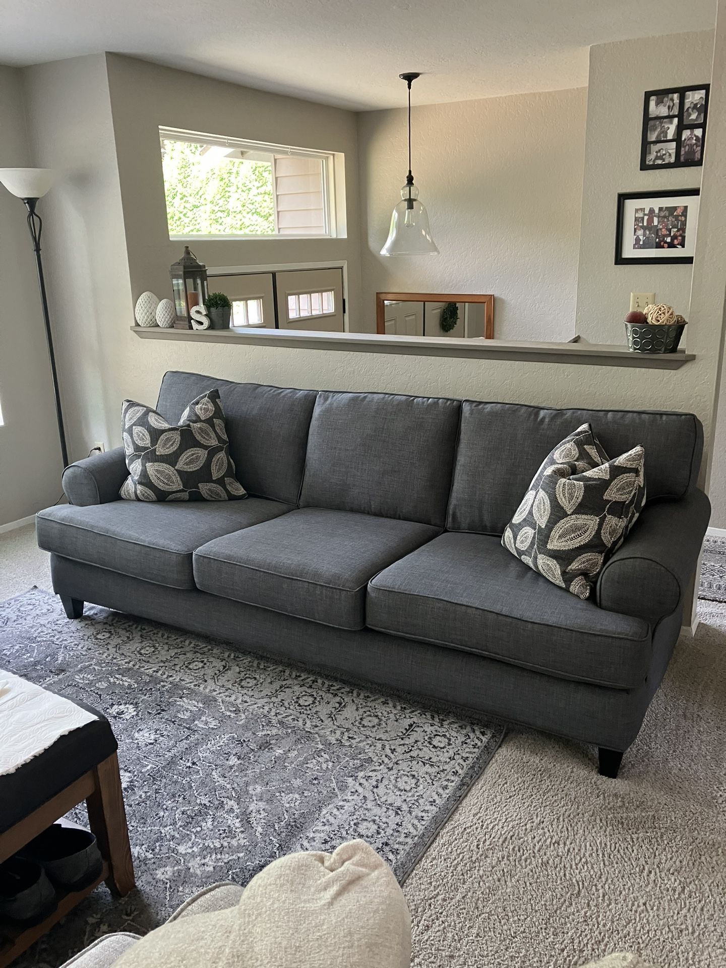 Gray Stanton Sofa and Loveseat