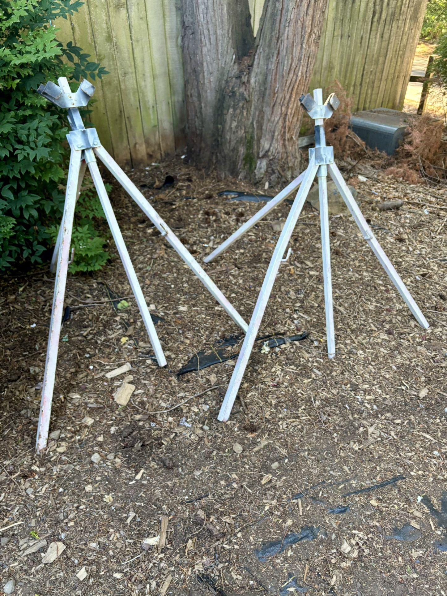 Road work sign stands / tripod sign stands / $30 for both OBO