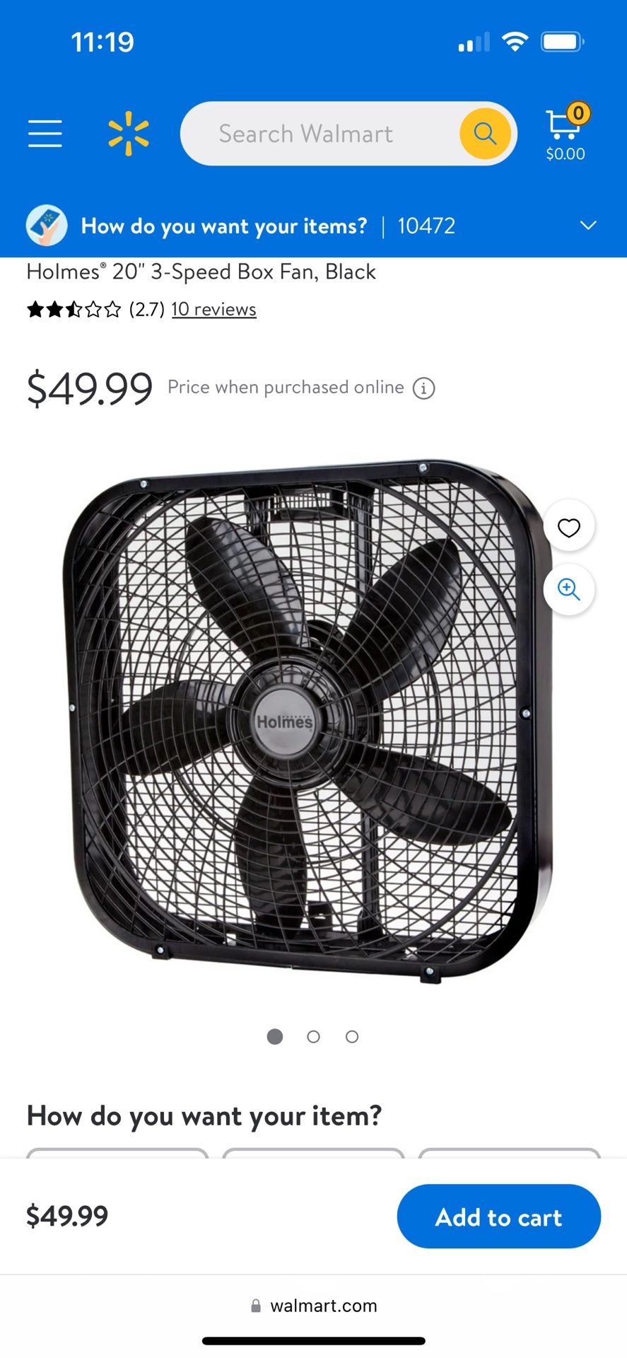20inch Box Fan for Sale in Mountain View, CA OfferUp