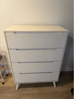 White refurbished dresser
