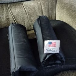 Padding for the arms of a wheelchair