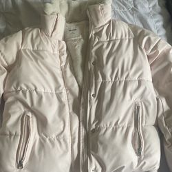 Hollister Pink Puffer Jacket