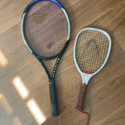 Wilson Pro staff 6.6 Titanium Racket + Head Racquetball Racket + Cases