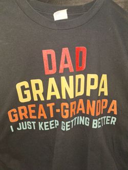 Great grandpa t shirt xl