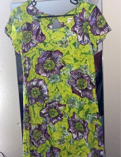 Vintage HULA MOON By JAMS WORLD HAWAII “Lilikoi” Hawaiian Dress XS