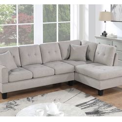 Mushroom Sectional Sofa (Free Delivery)