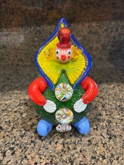 Murano glass collectible clown
