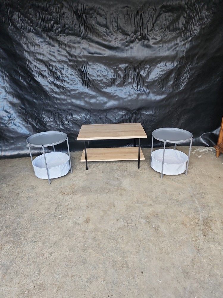 Set Of MCM Side Tables And Coffee Table
