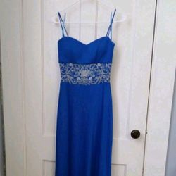Blue formal gown