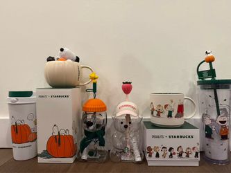 Starbucks Snoopy & Pink Bear Limited Edition Collab