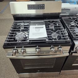 30 in. 5-Burners Free-Standing Gas Range n Stainless Steel with Crisp Mode