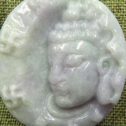 Shakyamoni god pendant certified A jade